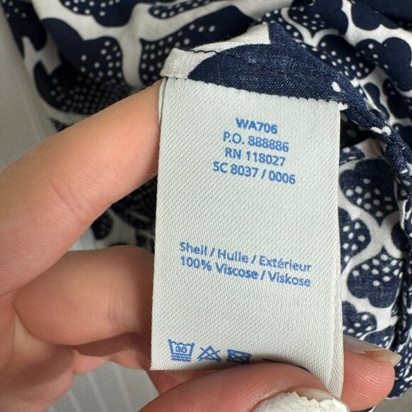 Boden Navy and White Sleeveless Blouse - Picture 5 of 6